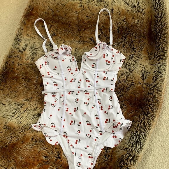 Other - New cherry one piece bathing suit